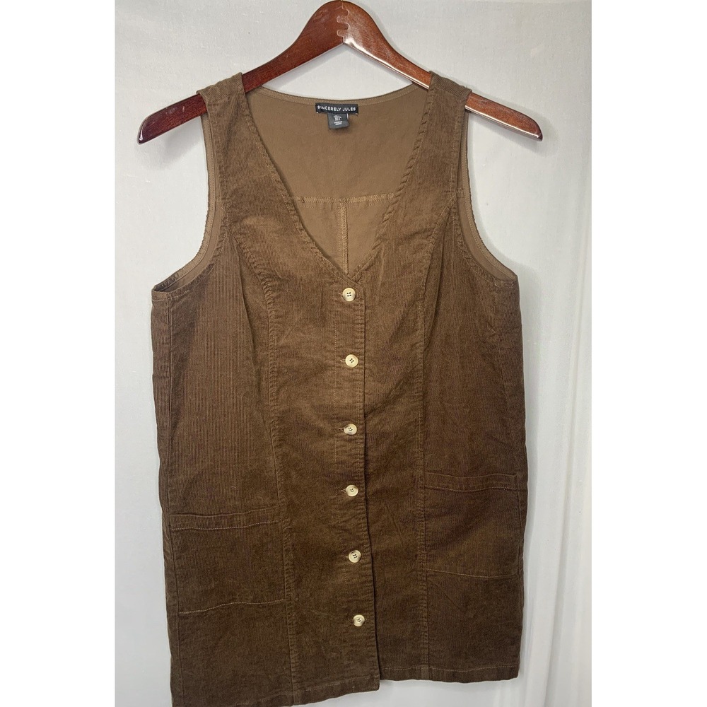 Sincerely Jules Brown Button-Down Jumpsuit - Picture 1 of 4